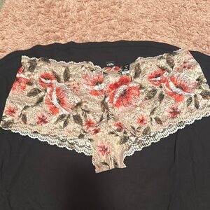 Floral Lace Cheeky Underwear
